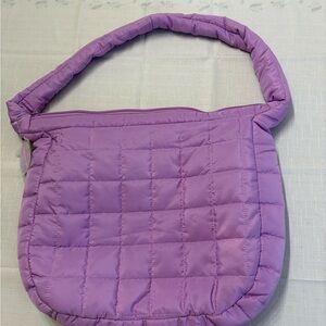 Ulta Quilted Shoulder Bag in Lavender